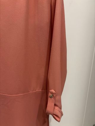 Camisa manga larga color coral