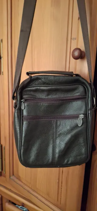 Bolso de hombre cuero multifuncional