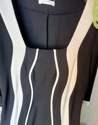 Abito elegante nero e bianco