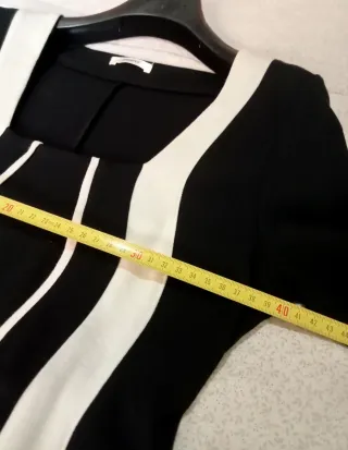 Abito elegante nero e bianco