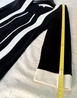 Abito elegante nero e bianco