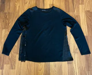 Camiseta Zara Negra Manga Larga