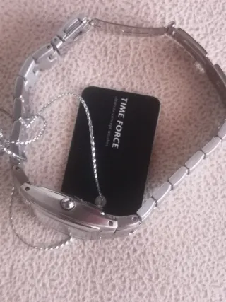 Reloj Time Force Plata y Blanco Nuevo