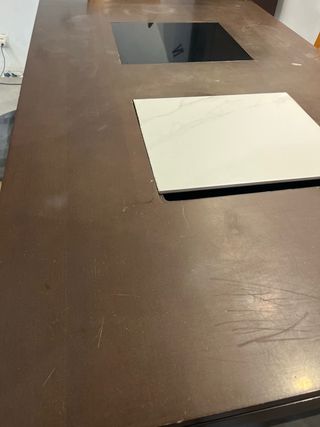 Mesa comedor + 6 sillas madera