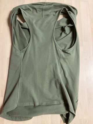 Camiseta Zergatik drapeada verde M