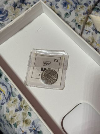 Réplica en plata (ley 800) de una moneda histórica