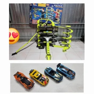 Parking Juguete con 5 Coches