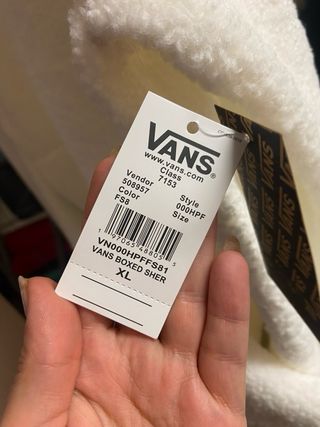 Forro polar Vans blanco