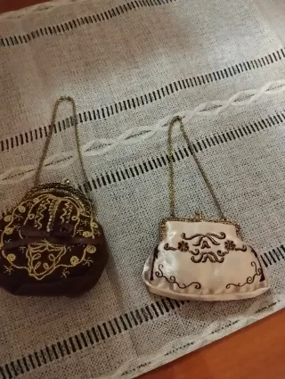 Set 2 borsine da collezione