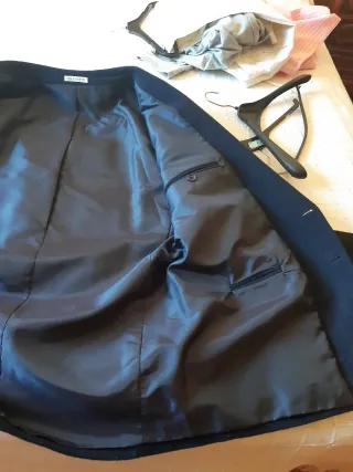 Chaqueta americana azul hombre marino