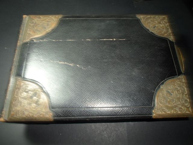 Album fotografico antico artigianale 1800