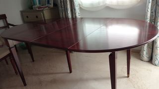 Mesa comedor extensible madera