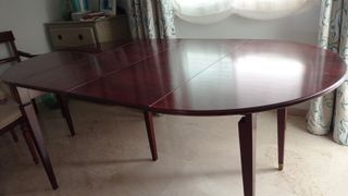Mesa comedor extensible madera