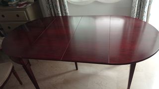 Mesa comedor extensible madera