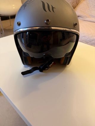 Casco estilo retro calavera Lucky Since 1968