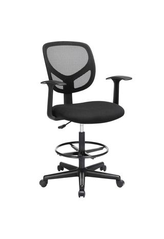 Silla SONGMICS giratoria negra OBN25BK