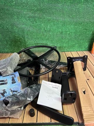 Silla SONGMICS giratoria negra OBN25BK