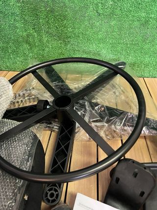 Silla SONGMICS giratoria negra OBN25BK