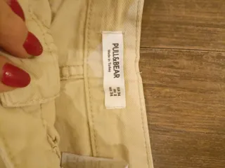 Jeans cargo beige donna