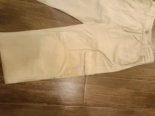 Jeans cargo beige donna