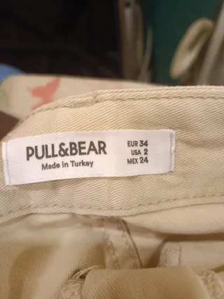 Jeans cargo beige donna