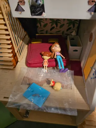 Casa de Juguete con Tobogán y Piscina