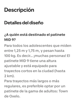 Patinete Oxelo MID 9, Amigo invisible, Papa Noel,