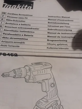 Atornillador Pladur Makita 18V Modelo DSF 452