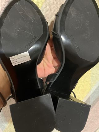 Sandalias Calvin Klein Negras Sin Estrenar