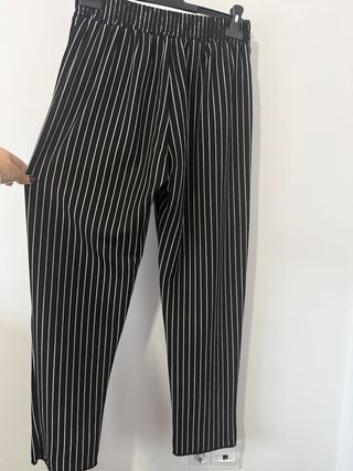 Pantalones rayas elásticos talla L