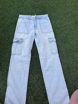 Pantalón cargo vaquero Mango Teen