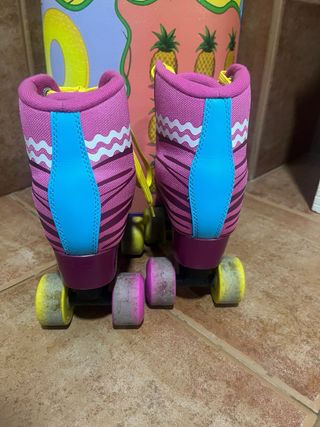 Patines rosas para niña