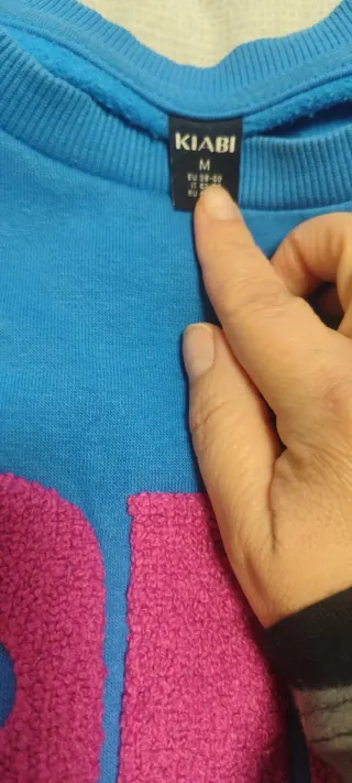 Sudadera lactancia Amour azul y rosa