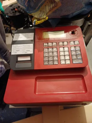 Caja Registradora Casio Roja