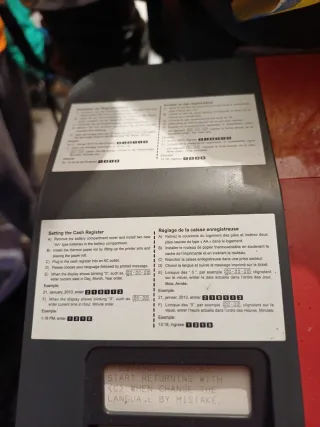 Caja Registradora Casio Roja