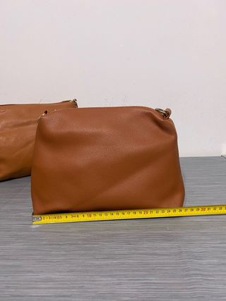 Set 2 borse similpelle marrone