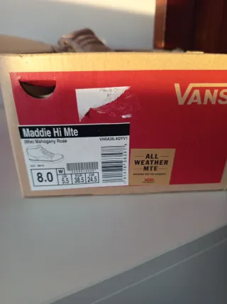 Zapatillas Vans rosas altas