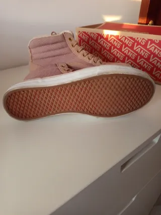Zapatillas Vans rosas altas
