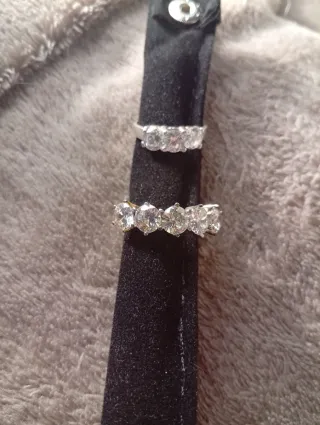 Anillos de plata con circonitas