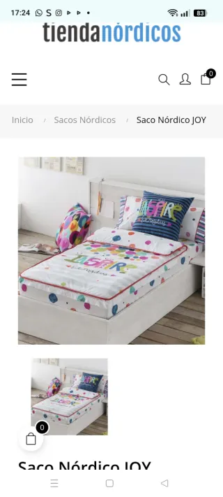 Saco Nórdico Cremallera 105 cm