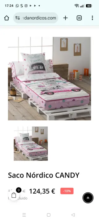 Saco Nórdico Cremallera 105 cm