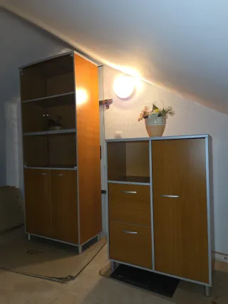 Vitrina y Mueble Madera y Cristal