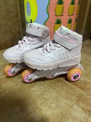 Patines Mustang niña rosas