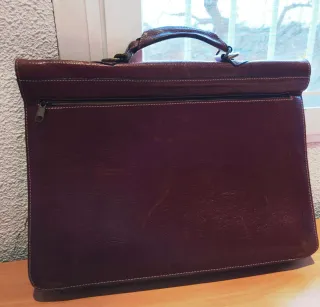 Maletín Piel Nobuck Marrón