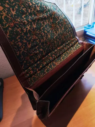 Maletín Piel Nobuck Marrón