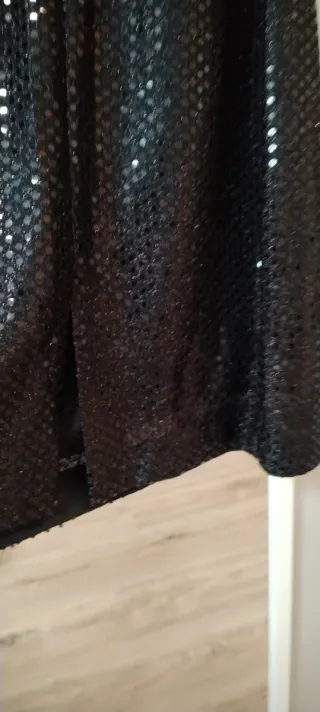 Vestido fiesta lentejuelas negro