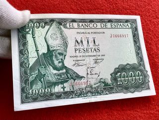 1000 PESETAS 1965 * ISIDORO * SERIE “J” EXCELENTE