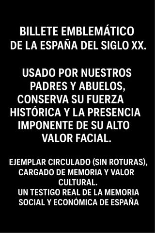 1000 PESETAS 1965 * ISIDORO * SERIE “J” EXCELENTE