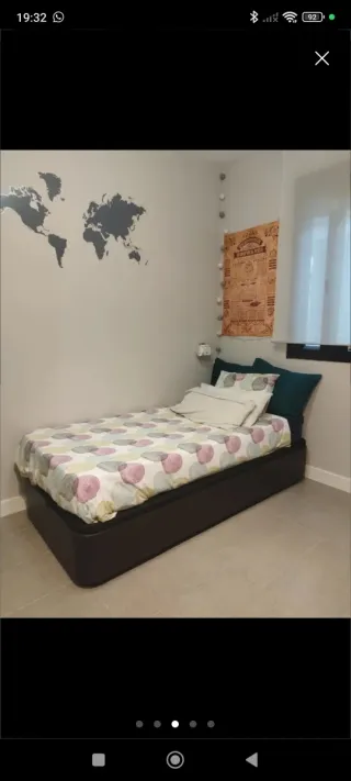 Canapé Cama Ikea Marrón Oscuro + Colchón