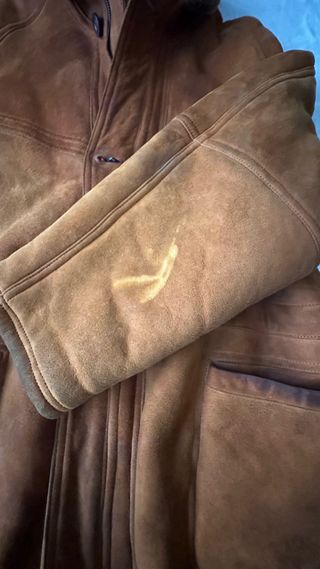 Chaquetón piel ante Patricia marrón